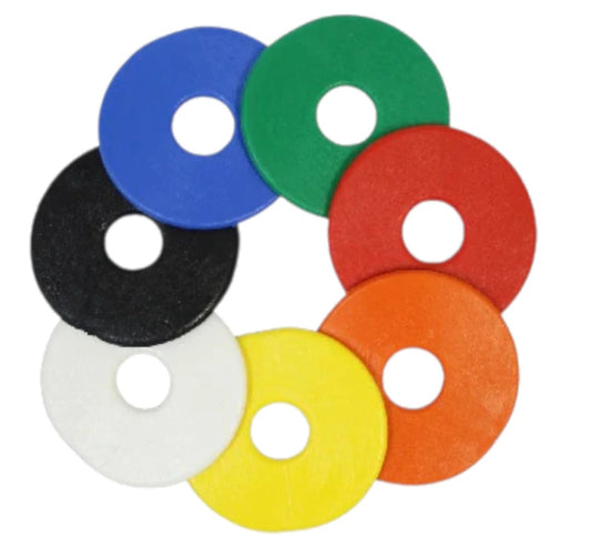 Rubber Bit Guards – Simple Protection, Comfortable Ride, including blue, green, red, orange, yellow, white, and black.